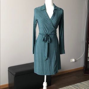 NWT Blue and Green Wrap Dress